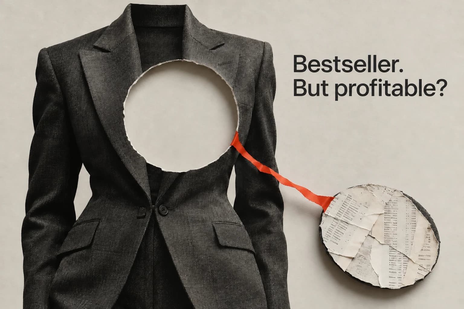 Bestseller. But profitable? A successful exterior with its economic substance removed.
